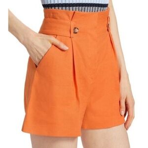 Veronica Beard Franzi Linen Blend Pleated Shorts.  New without tags.